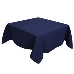 Polyester Tablecloth Spillproof 55x55 Inches Navy Blue